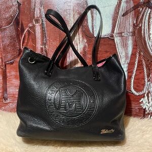 Metro City XL leather tote bag